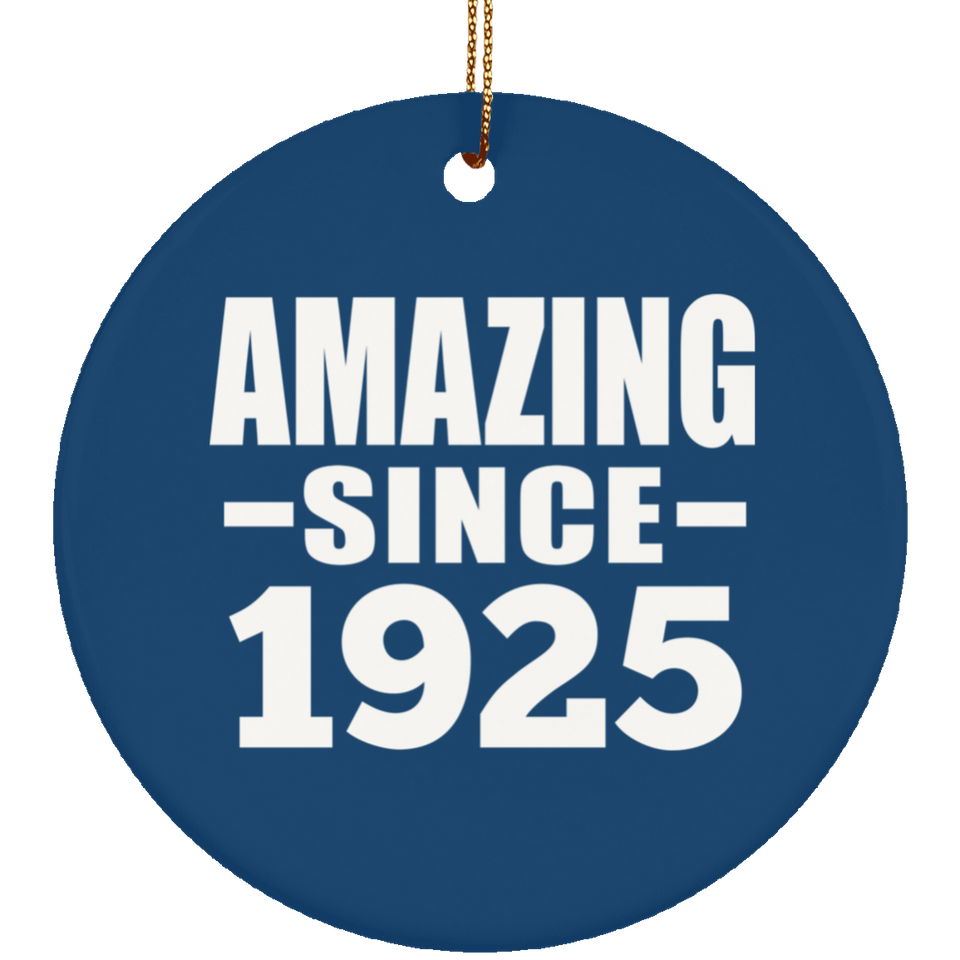 99th Birthday Amazing Since 1925 - Circle Ornament