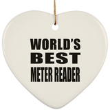 World's Best Meter Reader - Heart Ornament