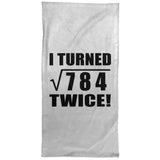 56th Birthday I Turned Square Root of 784 Twice - Hand Towel