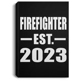 Firefighter Established EST. 2023 - Canvas Portrait