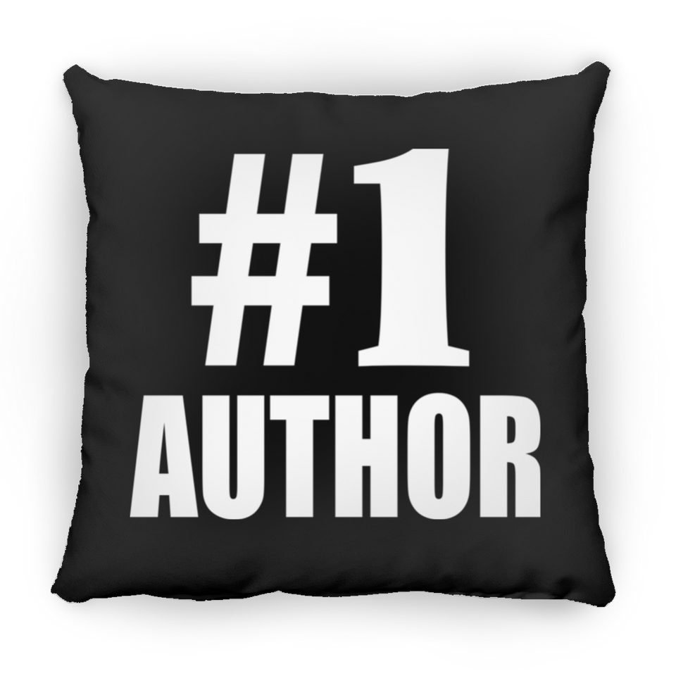 Number One #1 Author - Throw Pillow Black