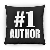 Number One #1 Author - Throw Pillow Black