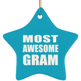 Most Awesome Gram - Star Ornament