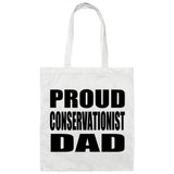 Proud Conservationist Dad - Tote Bag White