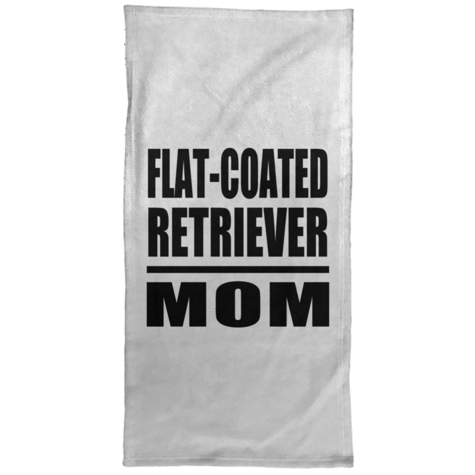 Flat-Coated Retriever Mom - Hand Towel