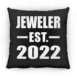Jeweler Established EST. 2022 - Throw Pillow Black