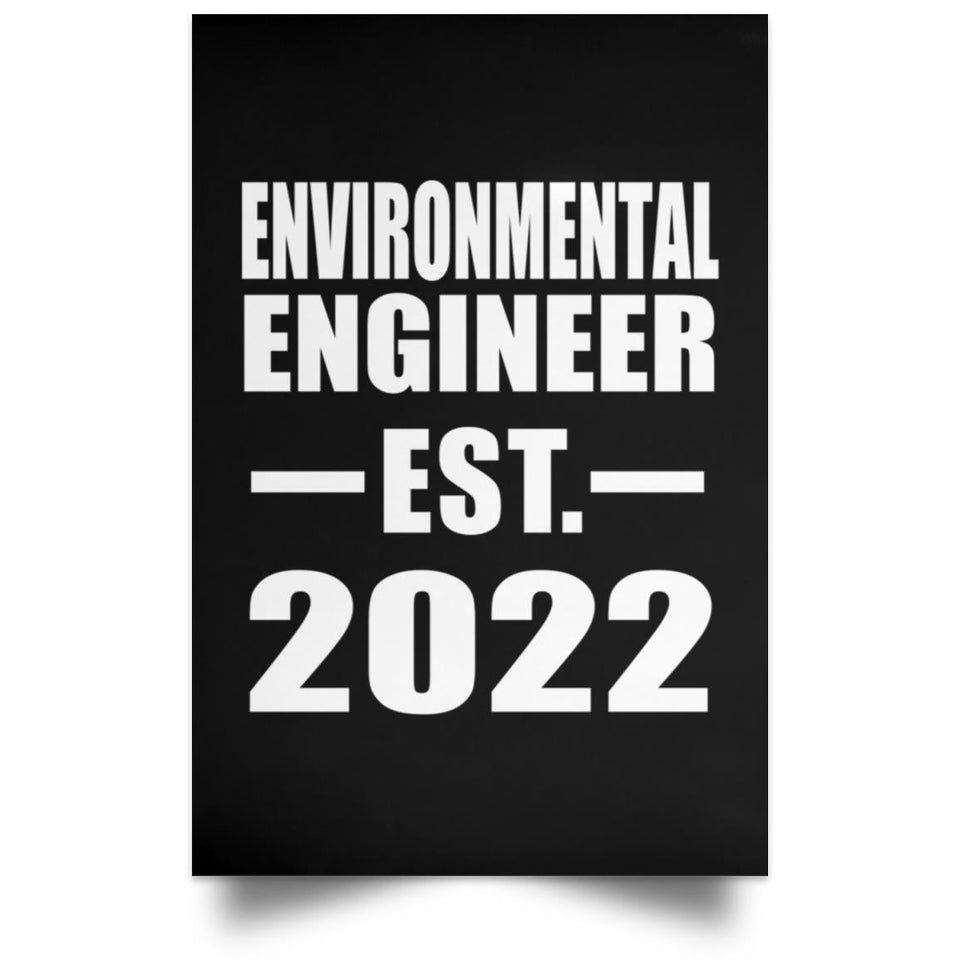 Environmental Engineer Established EST. 2022 - Poster Portrait