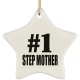 Number One #1 Step Mother - Star Ornament