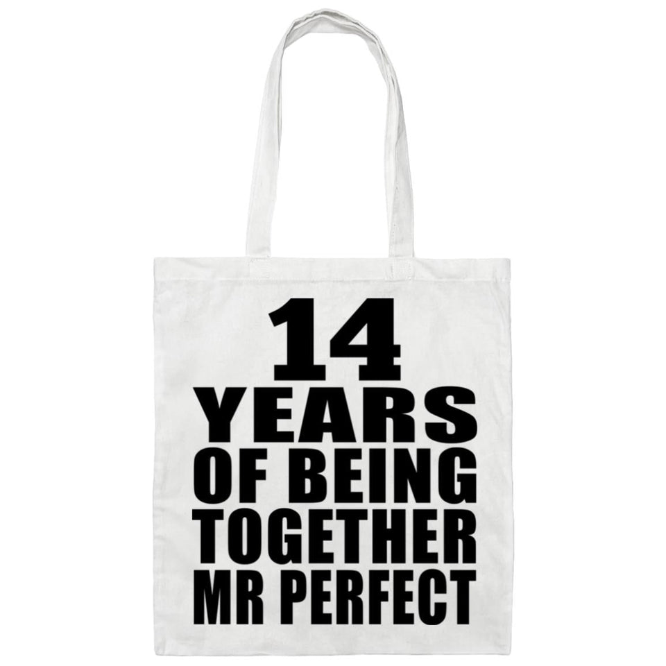 14th Anniversary 14 Years Of Being Mr Perfect - Tote Bag White