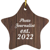 Photo Journalist Established Est. 2022 - Star Ornament D