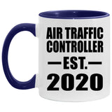Air Traffic Controller Established EST. 2020 - 11oz Accent Mug Purple
