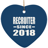 Recruiter Since 2018 - Heart Ornament