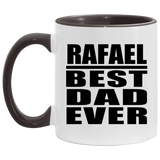 Rafael Best Dad Ever - 11oz Accent Mug Black