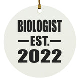 Biologist Established EST. 2022 - Circle Ornament