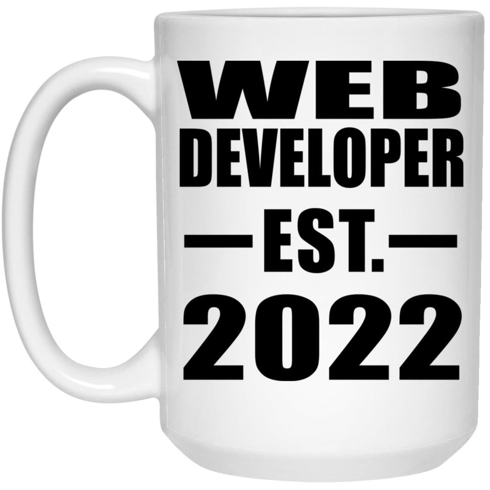 Web Developer Established EST. 2022 - 15oz Coffee Mug