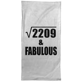 47th Birthday Square Root of 2209 & Fabulous - Hand Towel
