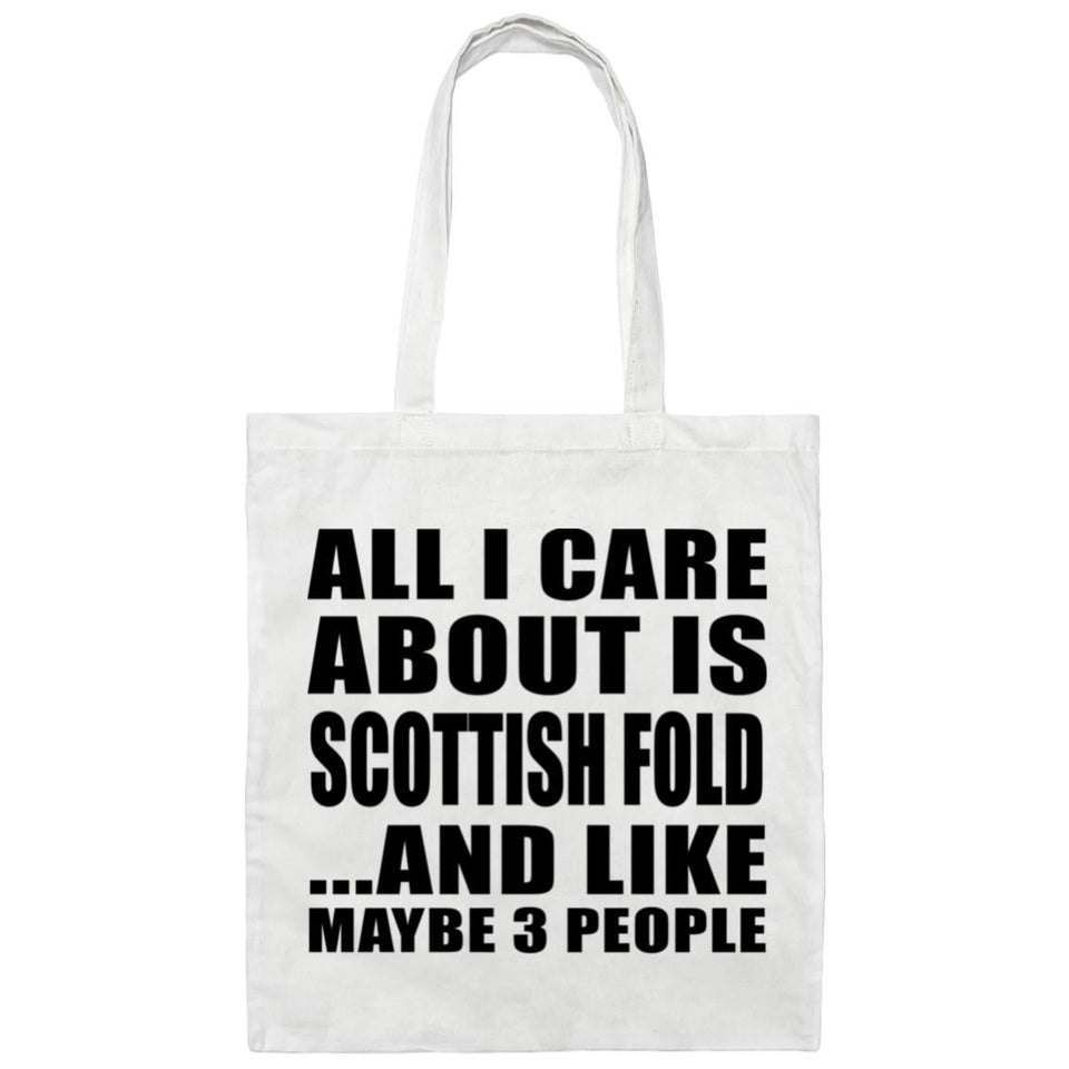 All I Care About Is Scottish Fold - Tote Bag White