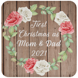 First Christmas As Mom & Dad 2021 - Drink Coaster B