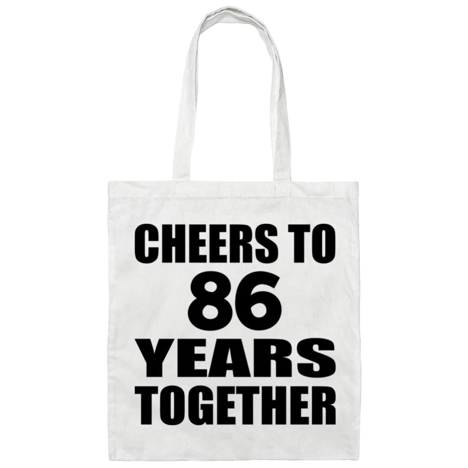 86th Anniversary Cheers To 86 Years Together - Tote Bag White