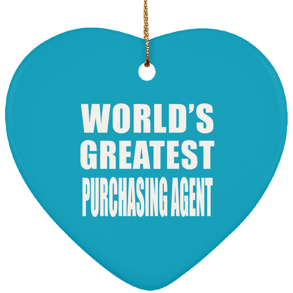 World's Greatest Purchasing Agent - Heart Ornament