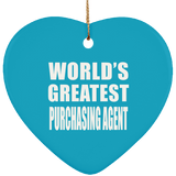 World's Greatest Purchasing Agent - Heart Ornament