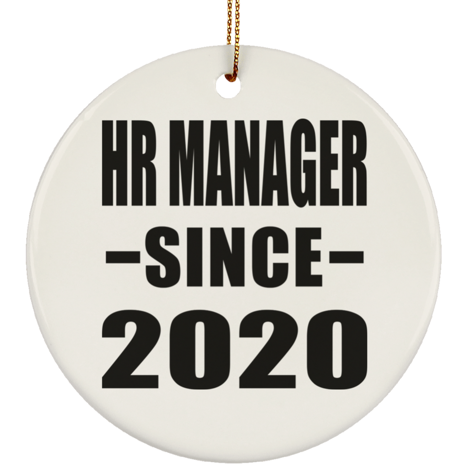 HR Manager Since 2020 - Circle Ornament