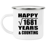 Happy 41st Anniversary Square Root of 1681 Years & Counting - 12oz Camping Mug