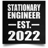 Stationary Engineer Established EST. 2022 - Poster Square