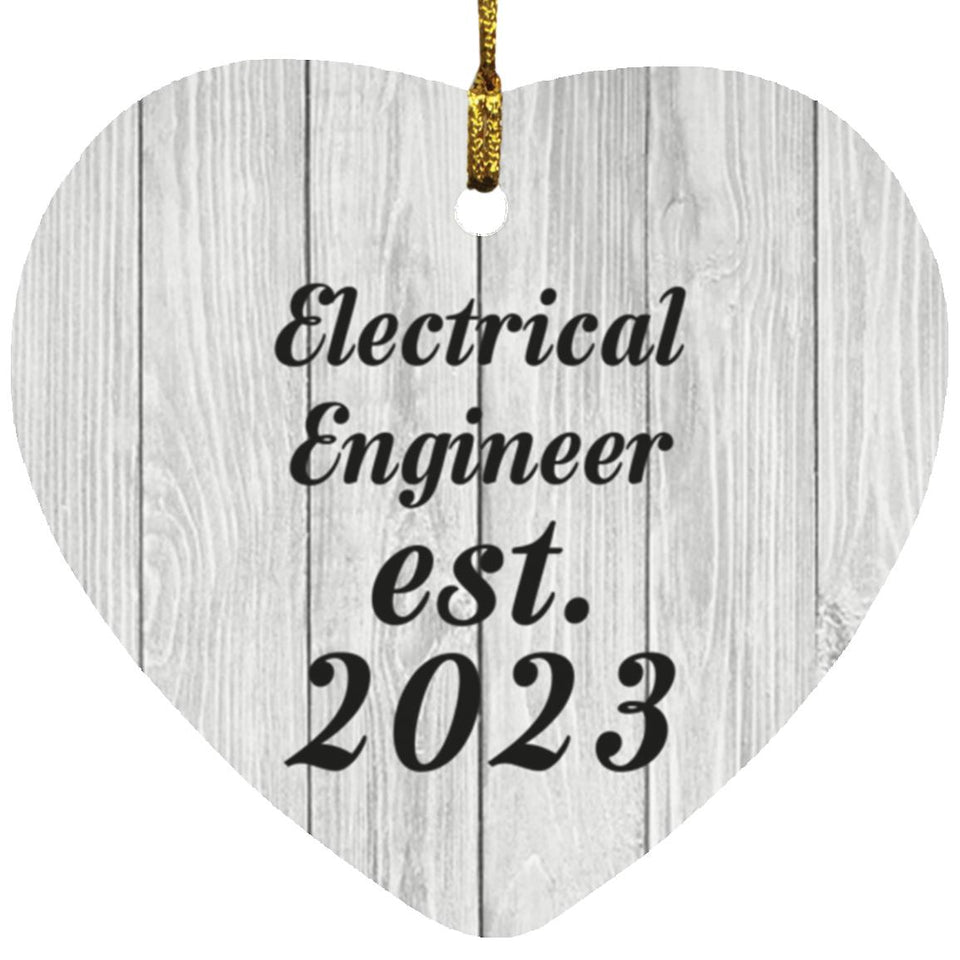 Electrical Engineer Established Est. 2023 - Heart Ornament F