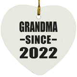 Grandma Since 2022 - Heart Ornament