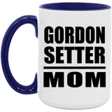Gordon Setter Mom - 15oz Accent Mug Purple