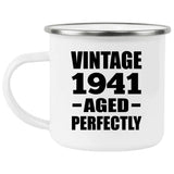 83rd Birthday Vintage 1941 Aged Perfectly - 12oz Camping Mug