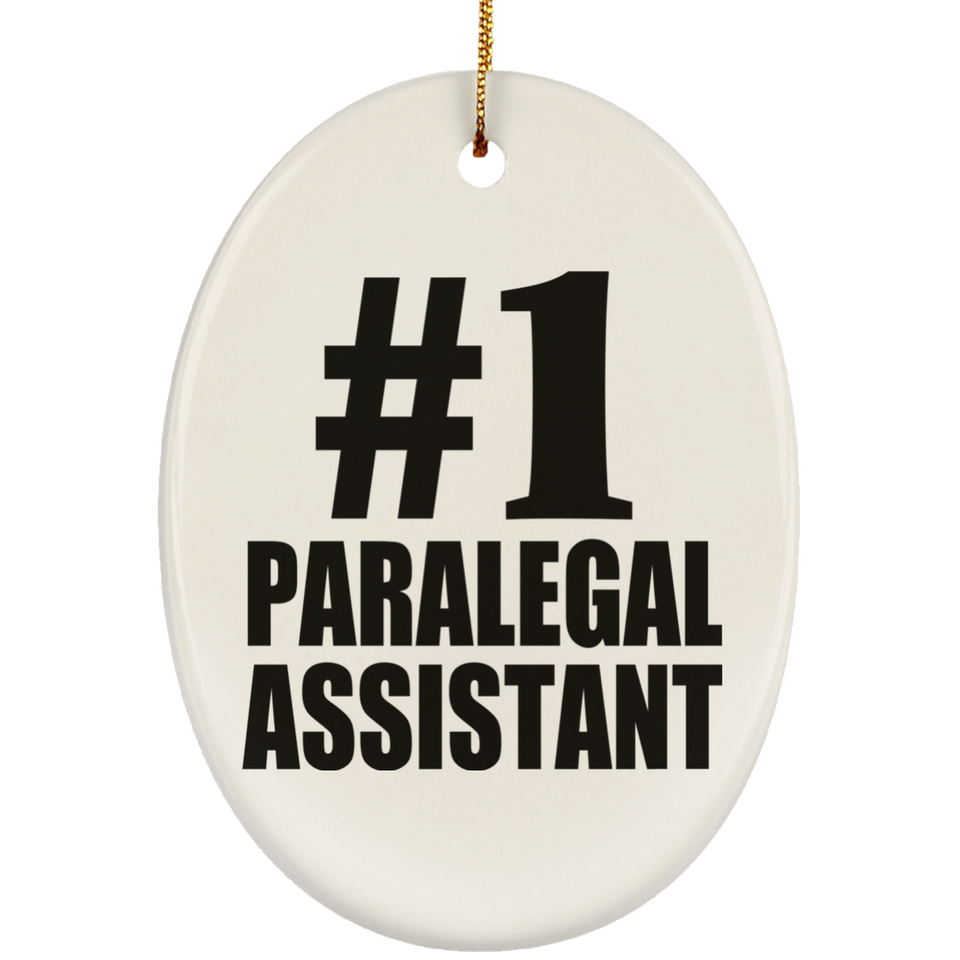 Number One #1 Paralegal Assistant - Oval Ornament