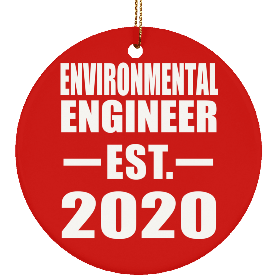 Environmental Engineer Established EST. 2020 - Circle Ornament