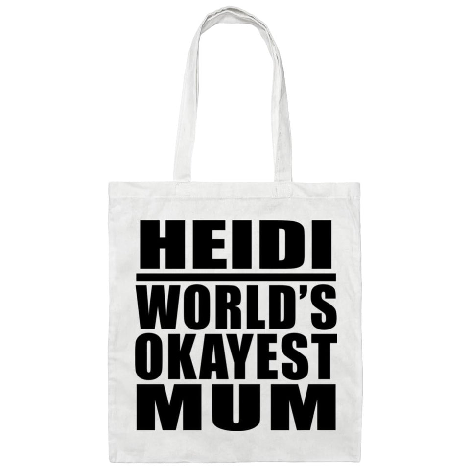 Heidi World's Okayest Mum - Tote Bag White