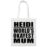 Heidi World's Okayest Mum - Tote Bag White