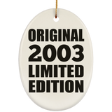 21st Birthday Original 2003 Limited Edition - Oval Ornament