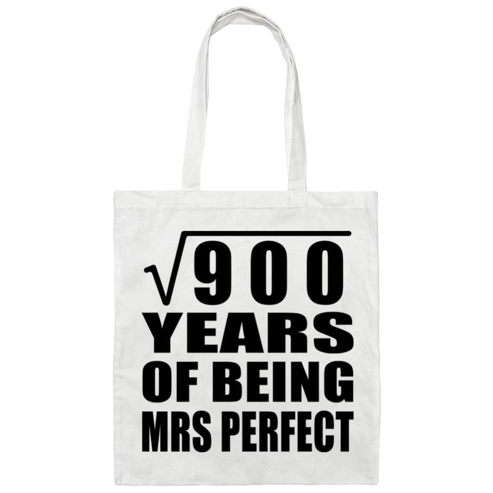 30th Anniversary Square Root of 900 Years of Mrs Perfect - Tote Bag White