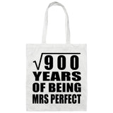 30th Anniversary Square Root of 900 Years of Mrs Perfect - Tote Bag White