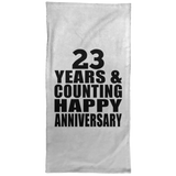 Happy 23rd Anniversary 23 Years & Counting - Hand Towel