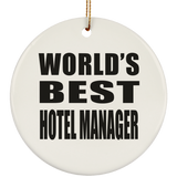 World's Best Hotel Manager - Circle Ornament