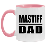 Mastiff Dad - 11oz Accent Mug Pink