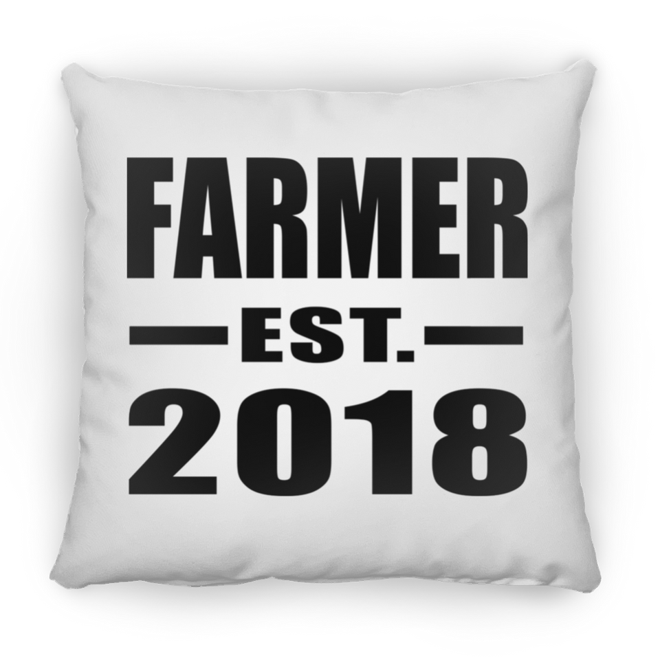 Farmer Established EST. 2018 - Throw Pillow