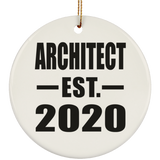 Architect Established EST. 2020 - Circle Ornament