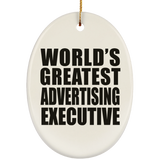 World's Greatest Advertising Executive - Oval Ornament
