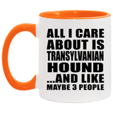 All I Care About Is Transylvanian Hound - 11oz Accent Mug Orange
