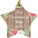 First Christmas As Wife 2020 - Star Ornament B