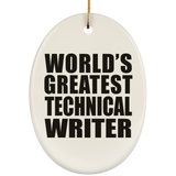 World's Greatest Technical Writer - Oval Ornament