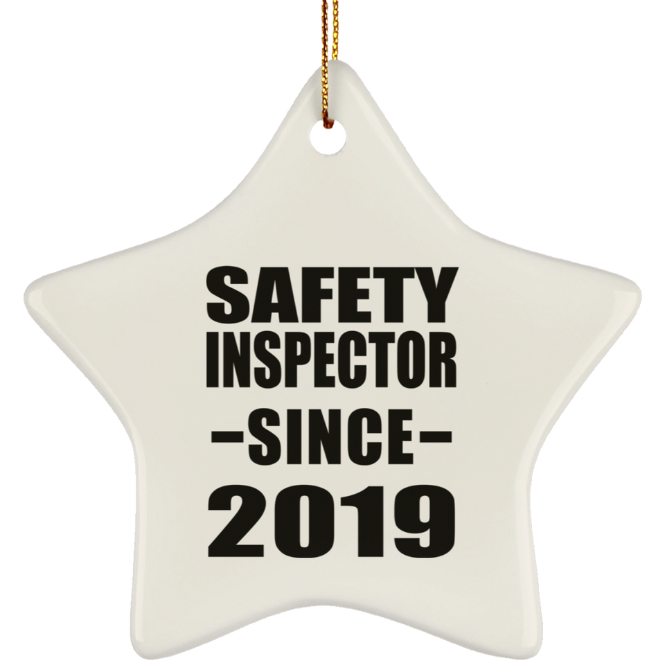 Safety Inspector Since 2019 - Star Ornament