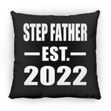 Step Father Established EST. 2022 - Throw Pillow Black